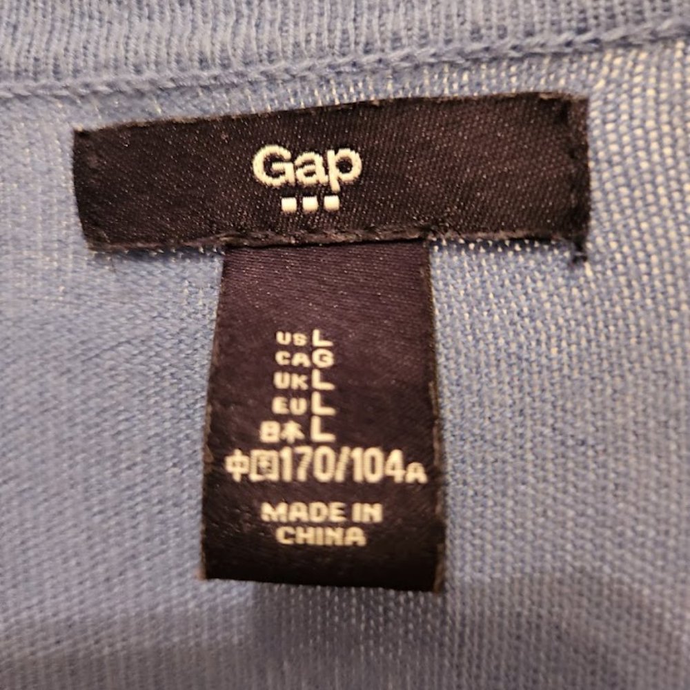 GAP long sleeved blue cardigan - Picture 3 of 5